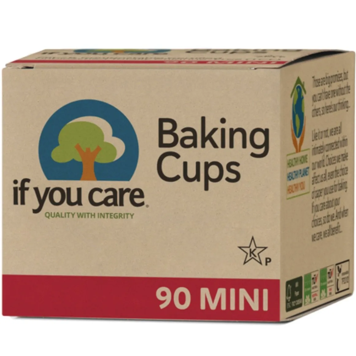 Cupcake Vormpjes Kraft Mini Ongebleekt 35x19mm 90st.