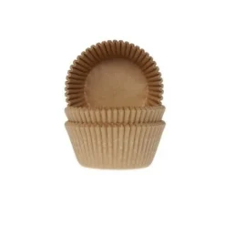 Cupcake Vormpjes Kraft Ongebleekt 50x35mm 60st.