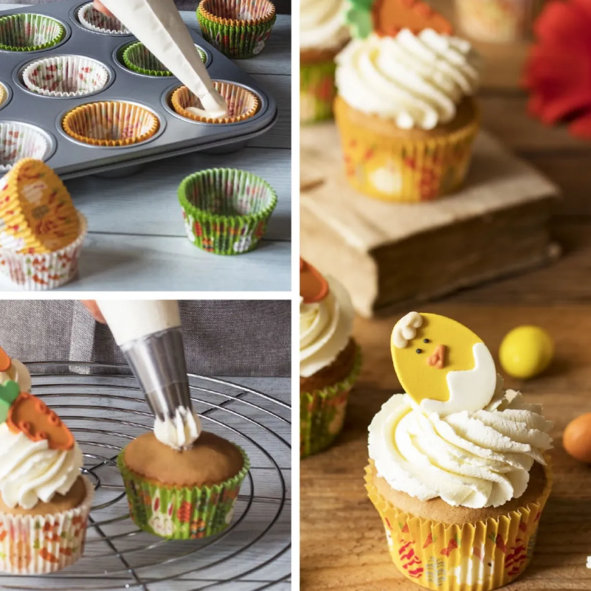 Cupcake Vormpjes Pasen Ø50x32(h)mm 36 stuks