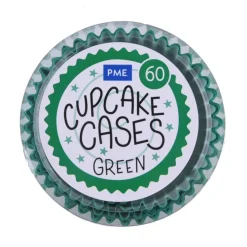 Cupcake Vormpjes PME Groen 60 stuks