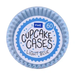 Cupcake Vormpjes PME Licht Blauw 60 stuks