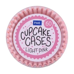 Cupcake Vormpjes PME Licht Roze 60 stuks
