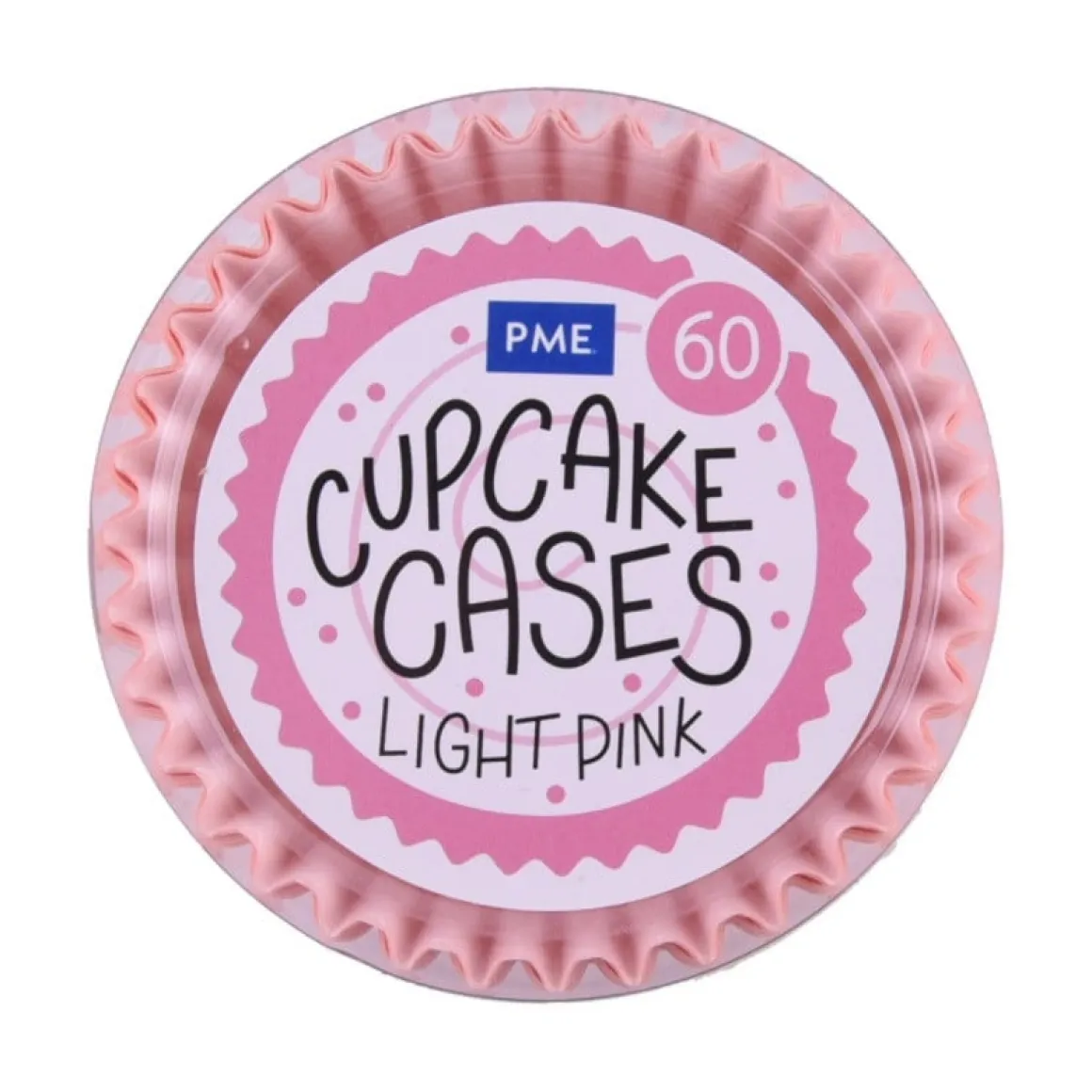 Cupcake Vormpjes PME Licht Roze 60 stuks