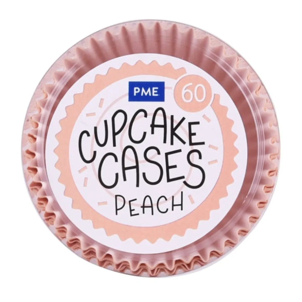 Cupcake Vormpjes PME Peach 60 stuks