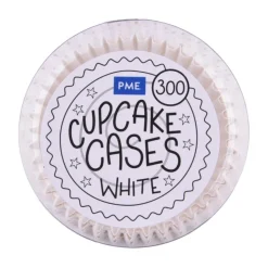 Cupcake Vormpjes PME Wit 300 stuks