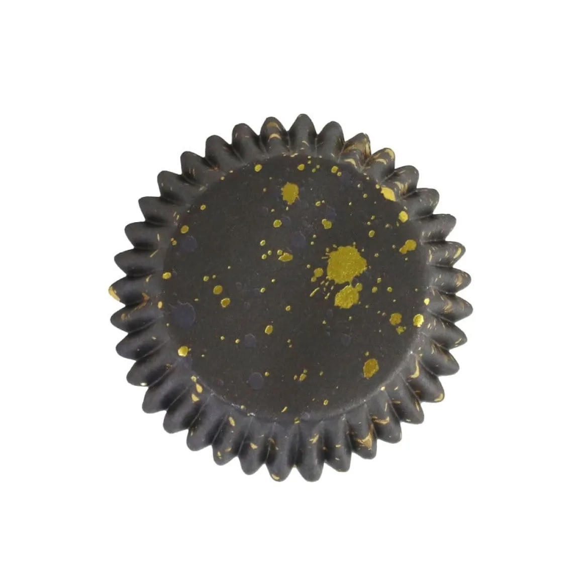 Cupcake Vormpjes PME Zwart met Goud 30 stuks