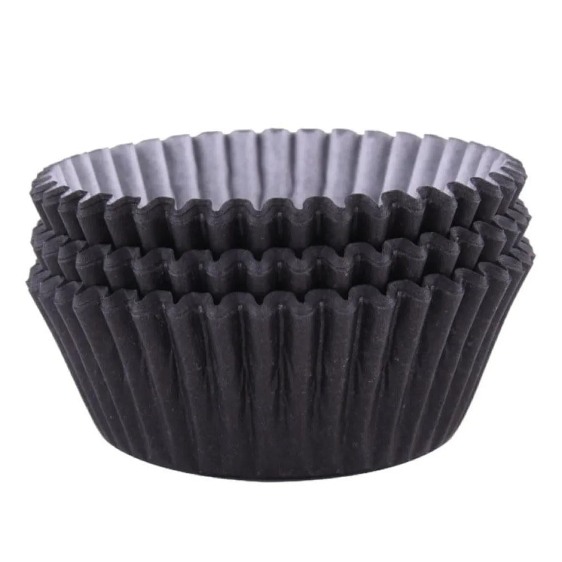 Cupcake Vormpjes PME Zwart 60 stuks
