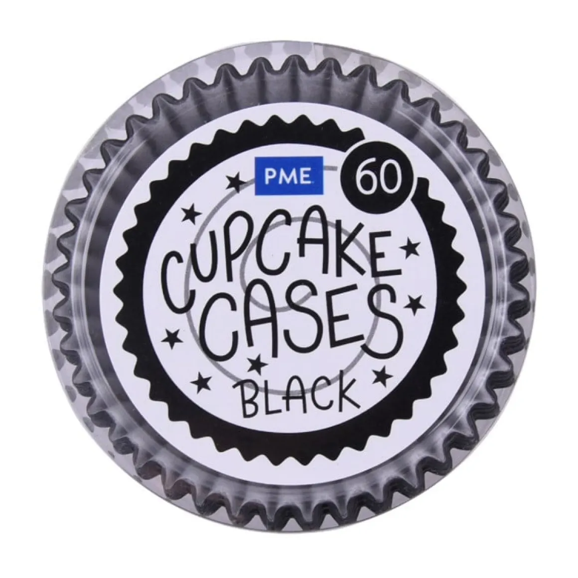 Cupcake Vormpjes PME Zwart 60 stuks