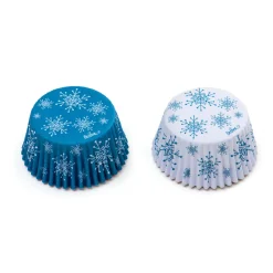 Cupcake Vormpjes Sneeuwvlokken Ø50x32(h) mm 36 stuks