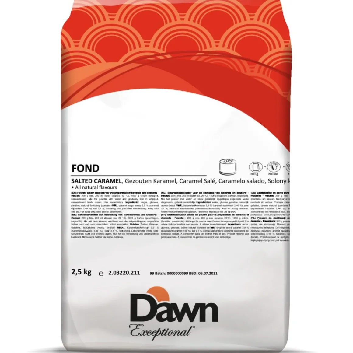 Dawn Fond Gezouten Caramel Bavarois 2,5kg
