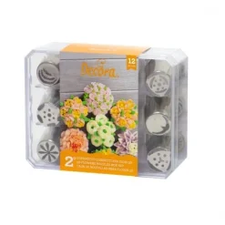 Decora Botercrème Spuitmondjes Set #2 12 stuks