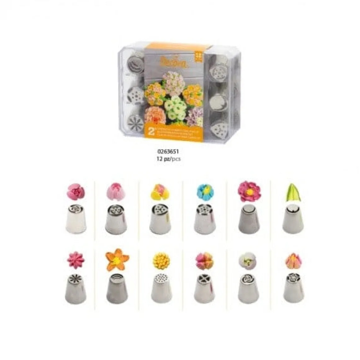 Decora Botercrème Spuitmondjes Set #2 12 stuks