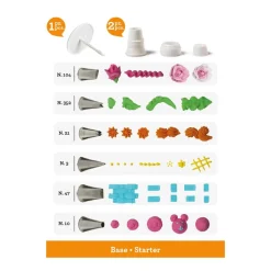 Decora Spuitmondjes Set Basis 9 stuks**