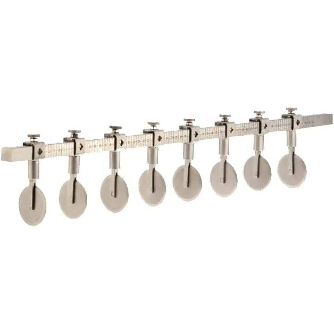 Deegsnijder 60 cm. RVS incl. 8 snijwielen