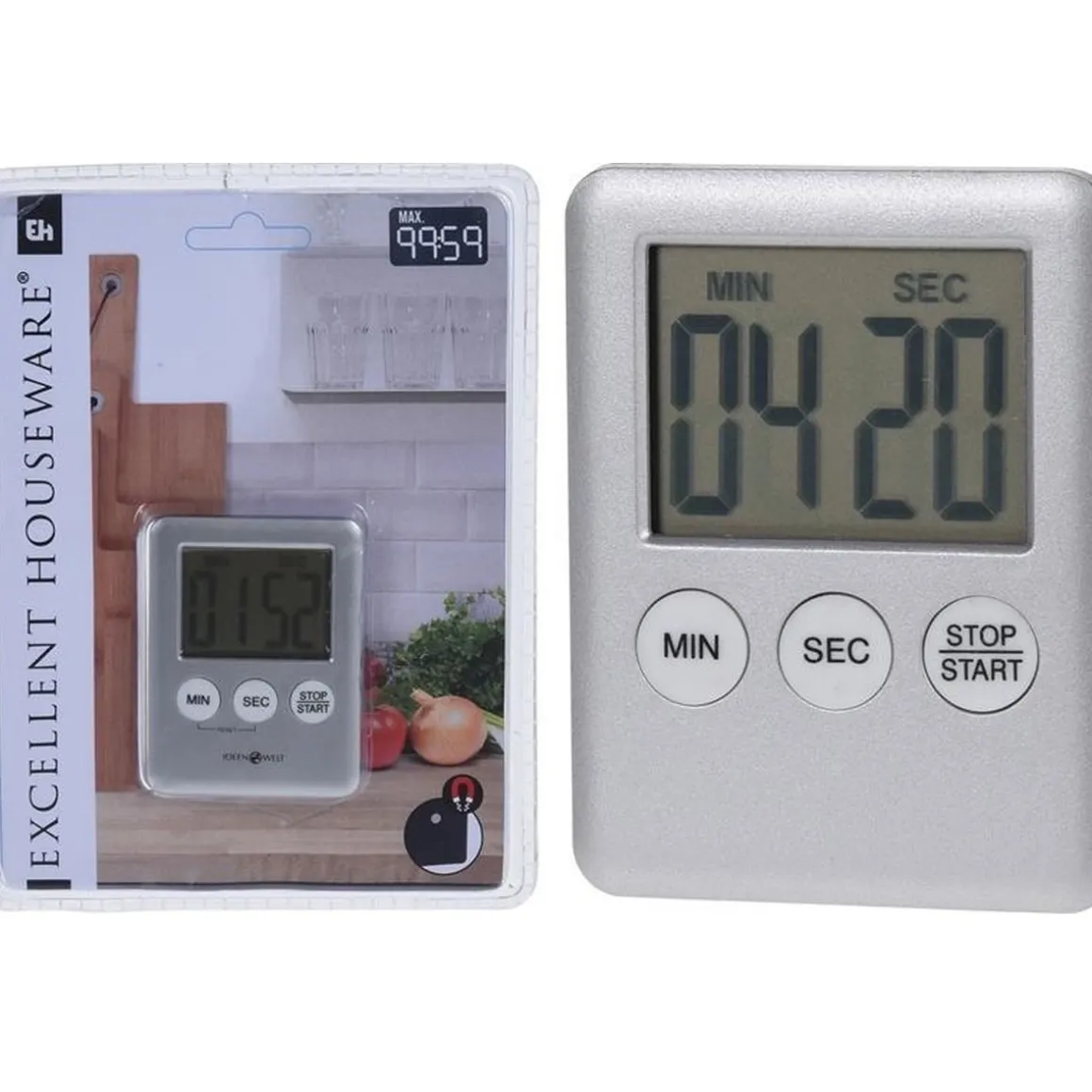 Digitale Timer Zilver