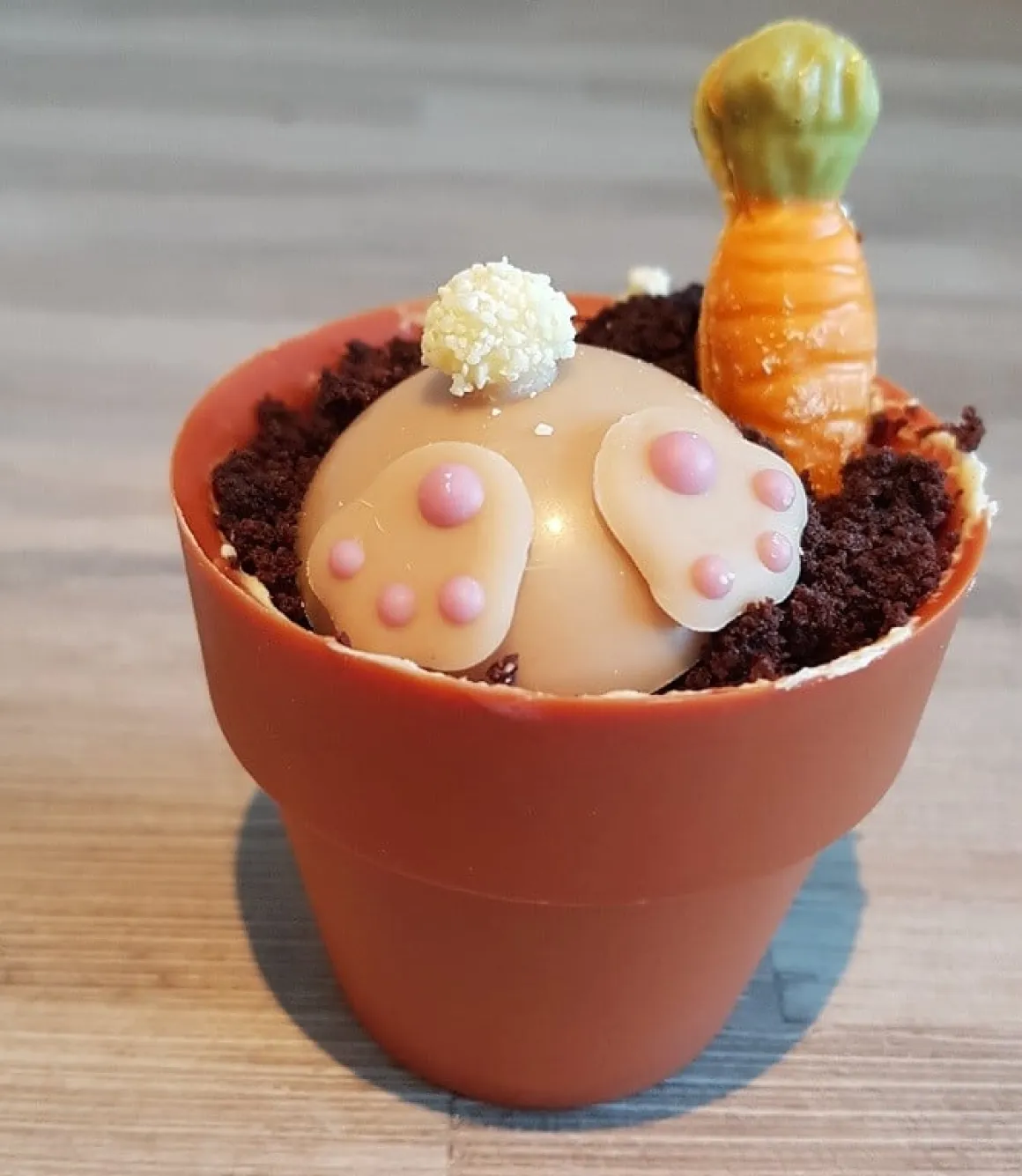Dobla Chocoladedecoratie Bloempot Mini (24 stuks)
