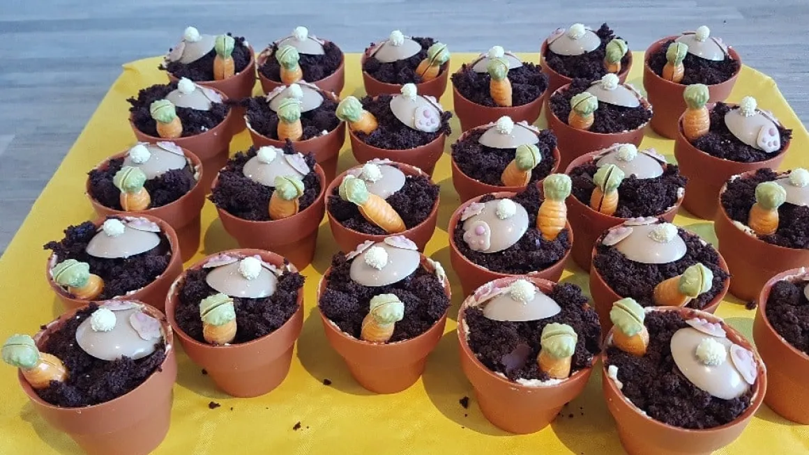 Dobla Chocoladedecoratie Bloempot Large (28 stuks)