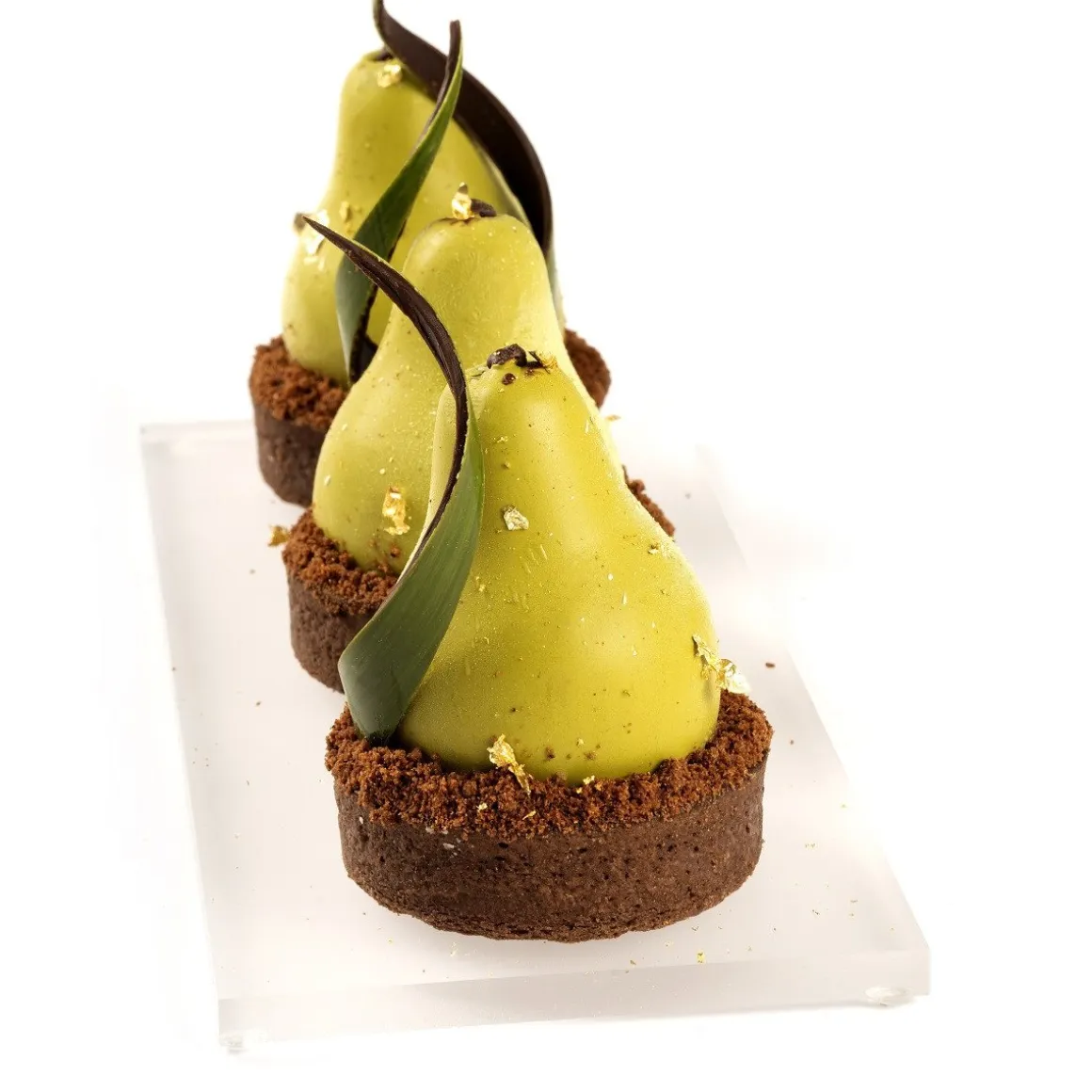 Dobla Chocoladedecoratie Blad Groen (80 stuks)