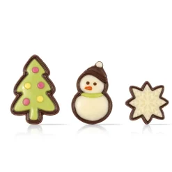 Dobla Chocoladedecoratie Cartoon Kerst Assortiment (90st)
