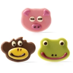 Dobla Chocoladedecoratie Dierengezichten (108 stuks)