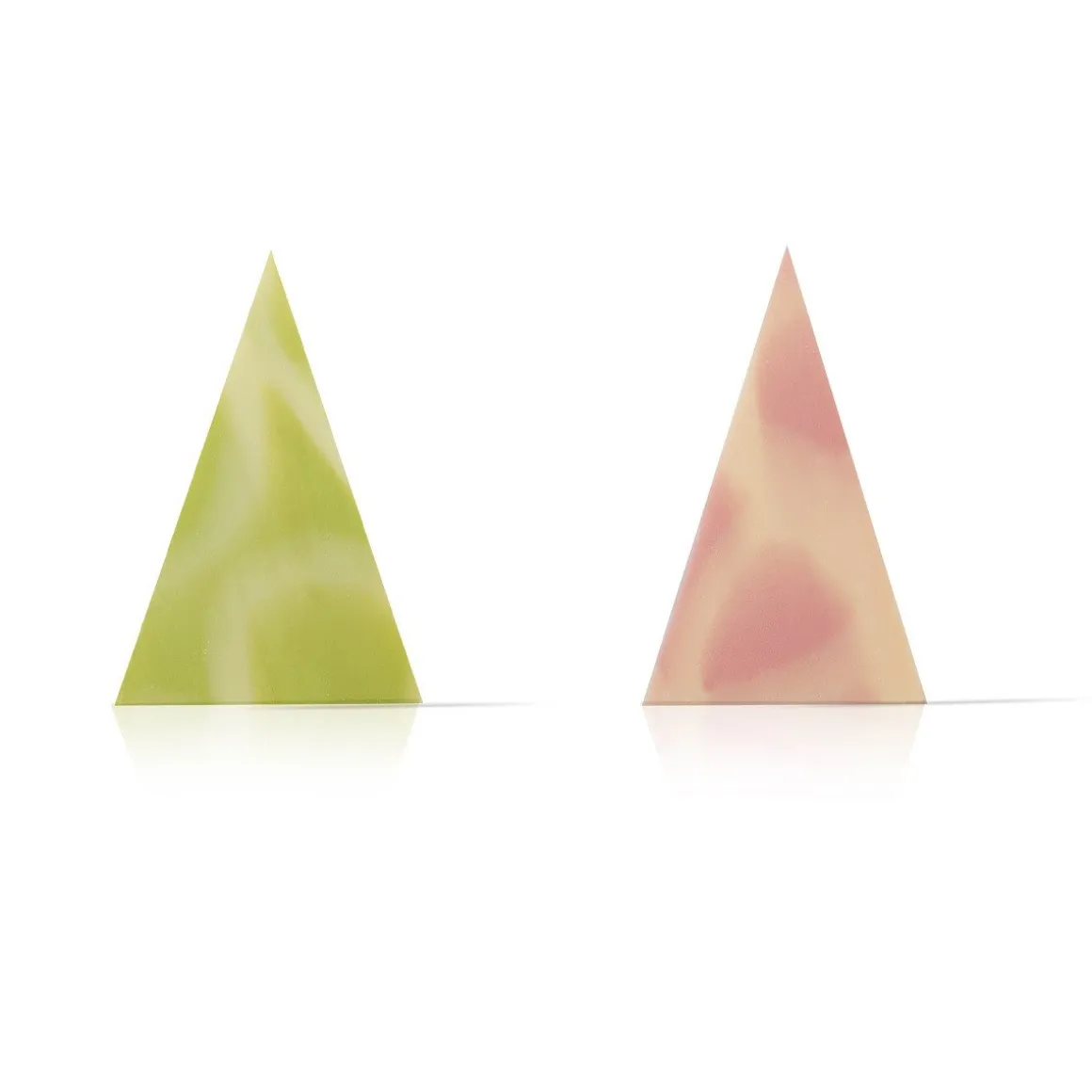 Dobla Chocoladedecoratie Diablo Triangel Groen/Roze (290s)