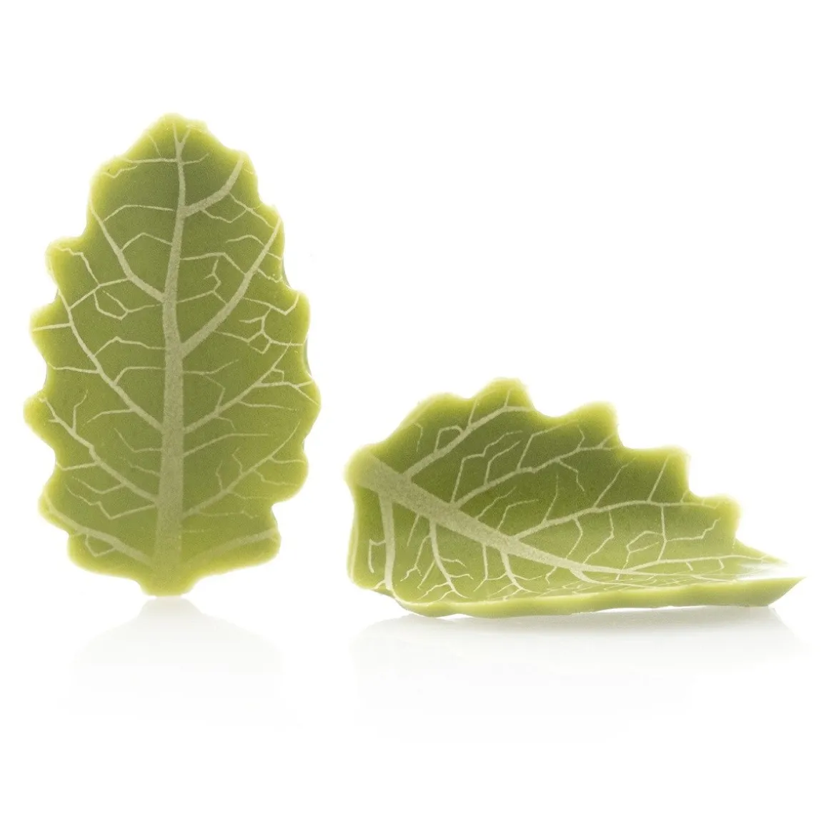 Dobla Chocoladedecoratie Gebogen Blad Groen (144 stuks)