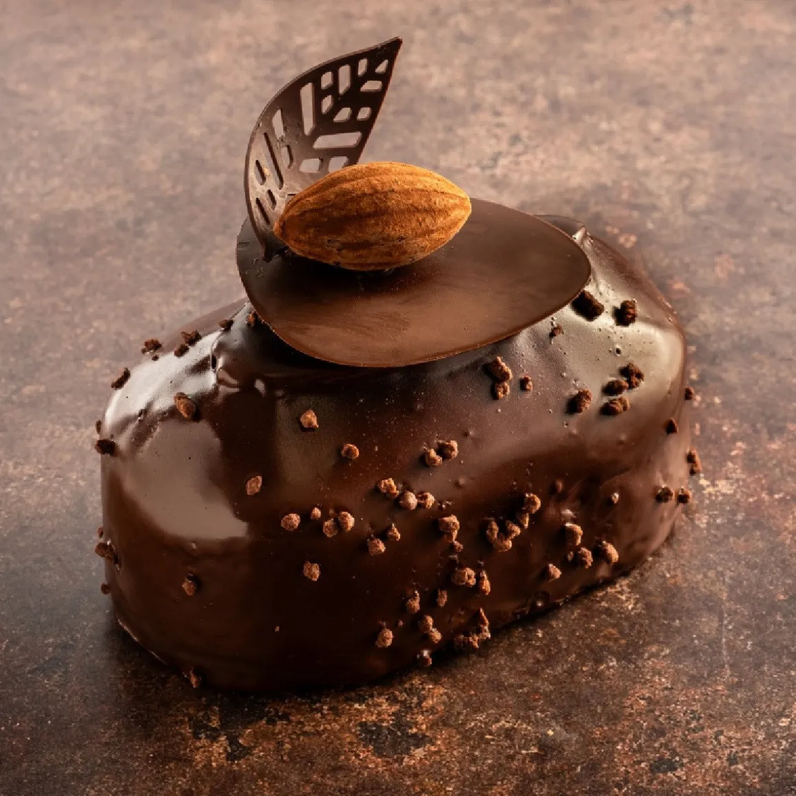 Dobla Chocoladedecoratie Gebogen Blad (96 stuks)