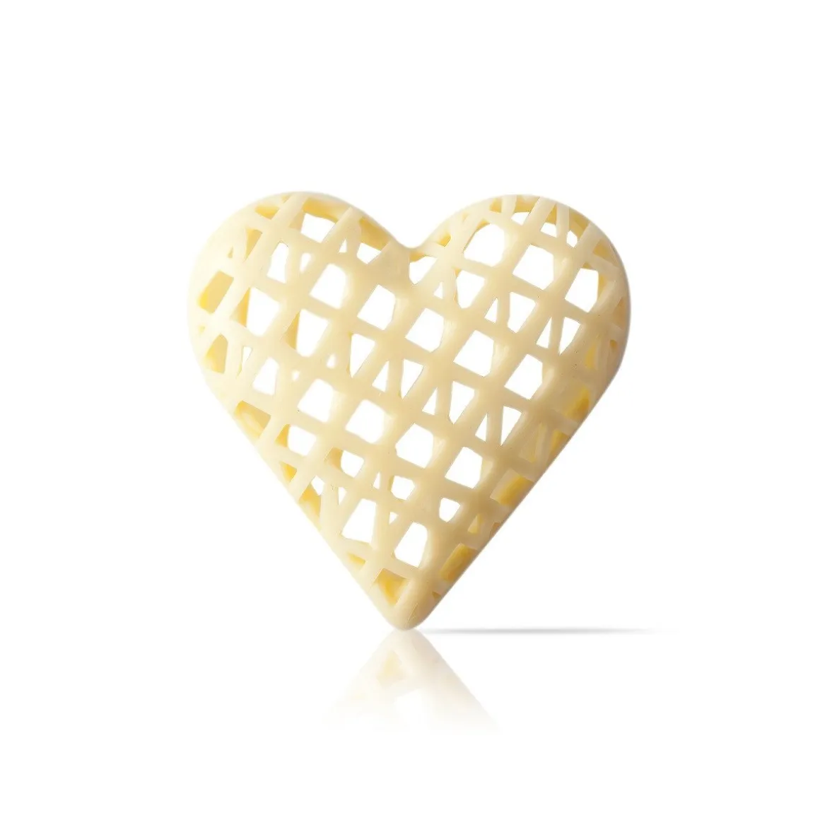 Dobla Chocoladedecoratie Hart Wit (32 stuks)
