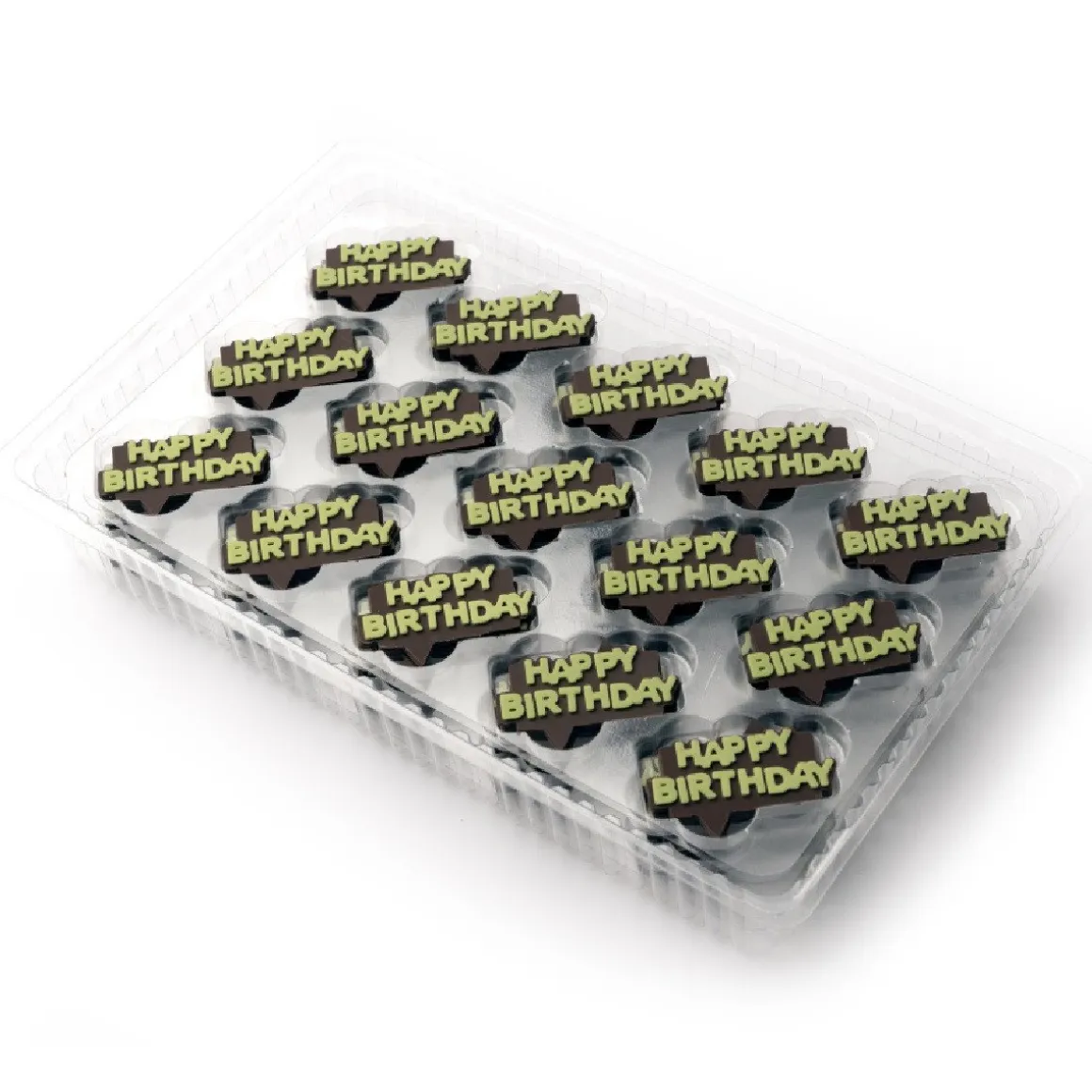 Dobla Chocoladedecoratie Happy Birthday (150 stuks)
