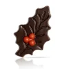 Dobla Chocoladedecoratie Hulstblad Puur met Bes (182 stuks)