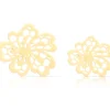 Dobla Chocoladedecoratie Lace Bloemen Wit (96 stuks)