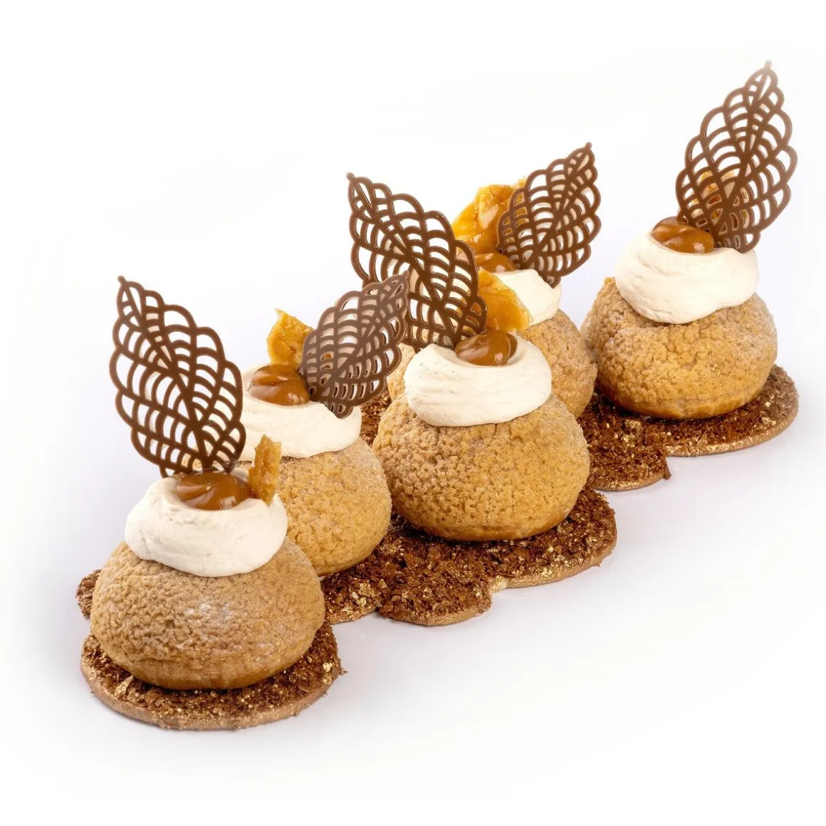 Dobla Chocoladedecoratie Lace Blaadjes Assortiment (144st)