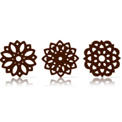 Dobla Chocoladedecoratie Lace Bloemen Puur (216 stuks)