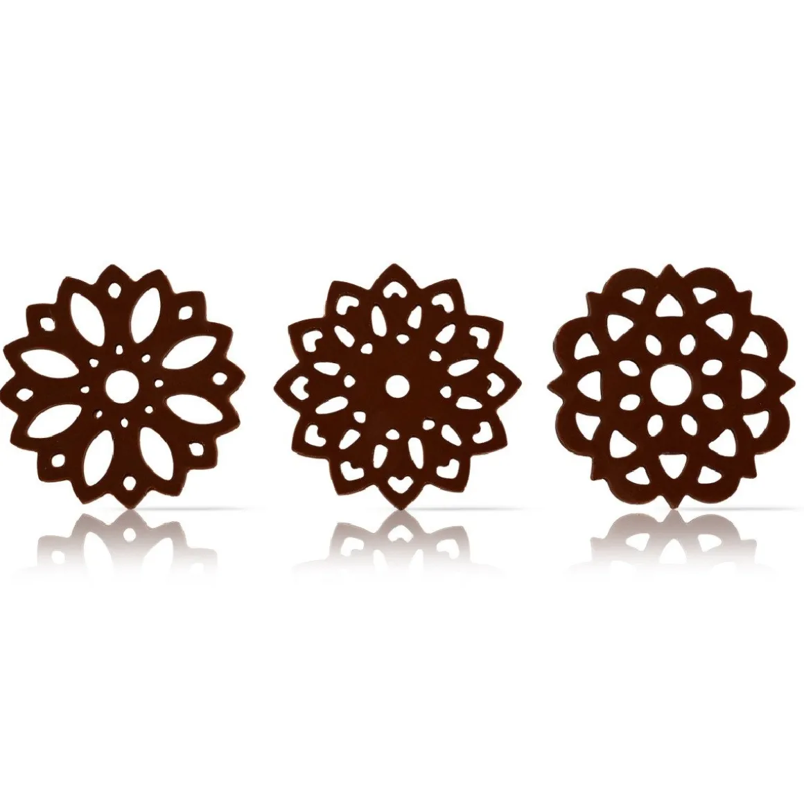 Dobla Chocoladedecoratie Lace Bloemen Puur (216 stuks)