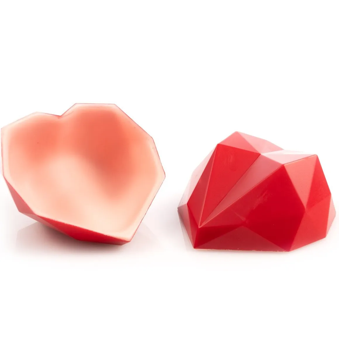 Dobla Chocoladedecoratie Rood Hart Groot (36 stuks)**