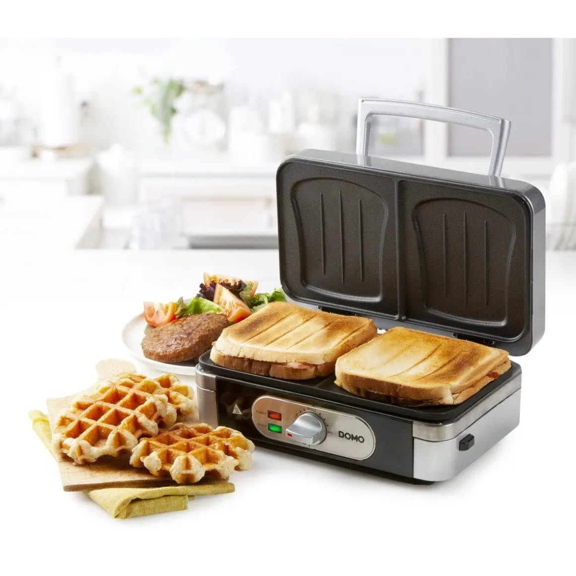 Domo Snackmaker 3-in-1 (Tosti-Grill-Wafel)