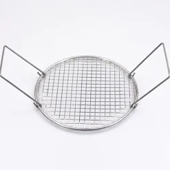 Doorhaalrekje RVS Ø20 cm. met handgrepen