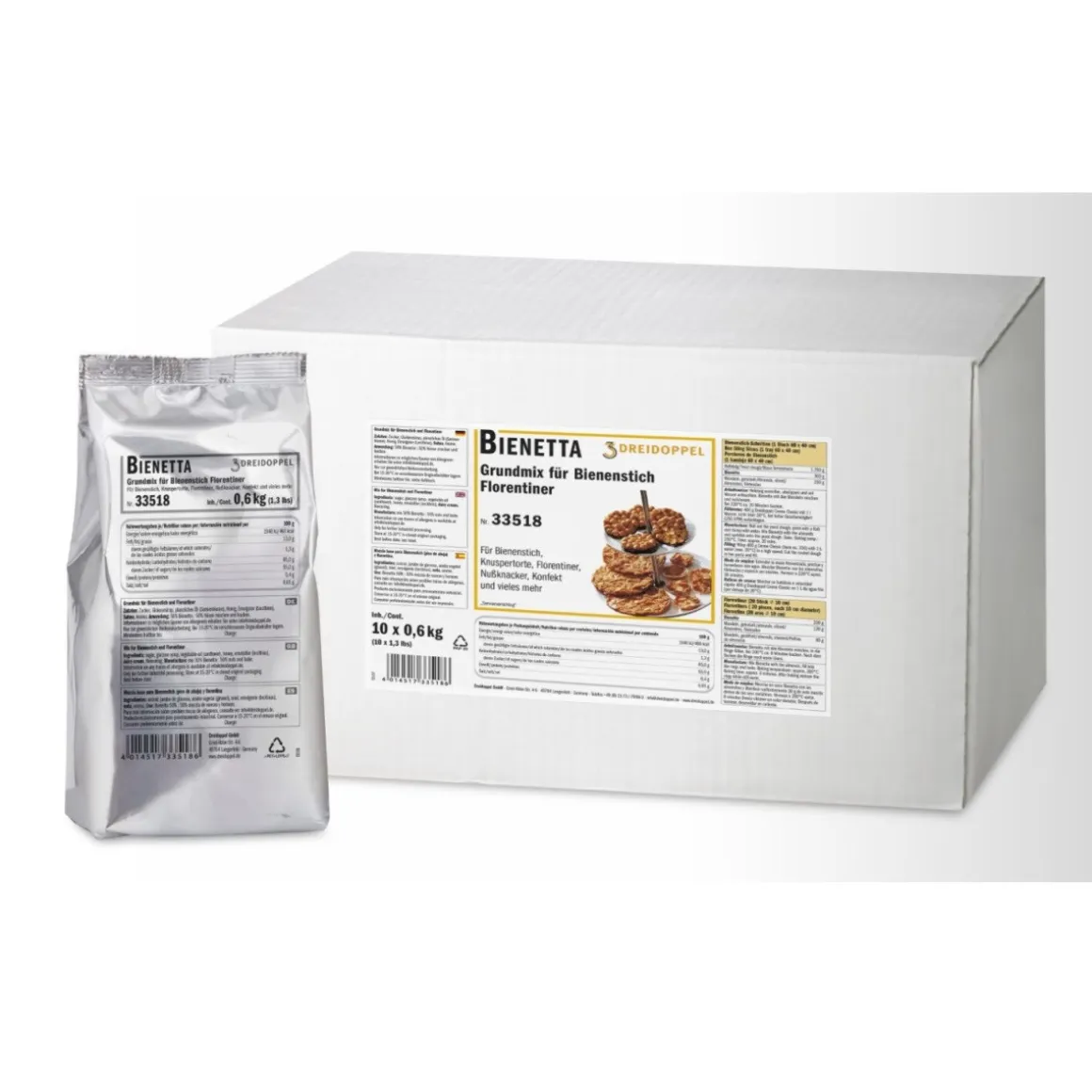 Dreidoppel Bienetta Florentinepoeder 600g