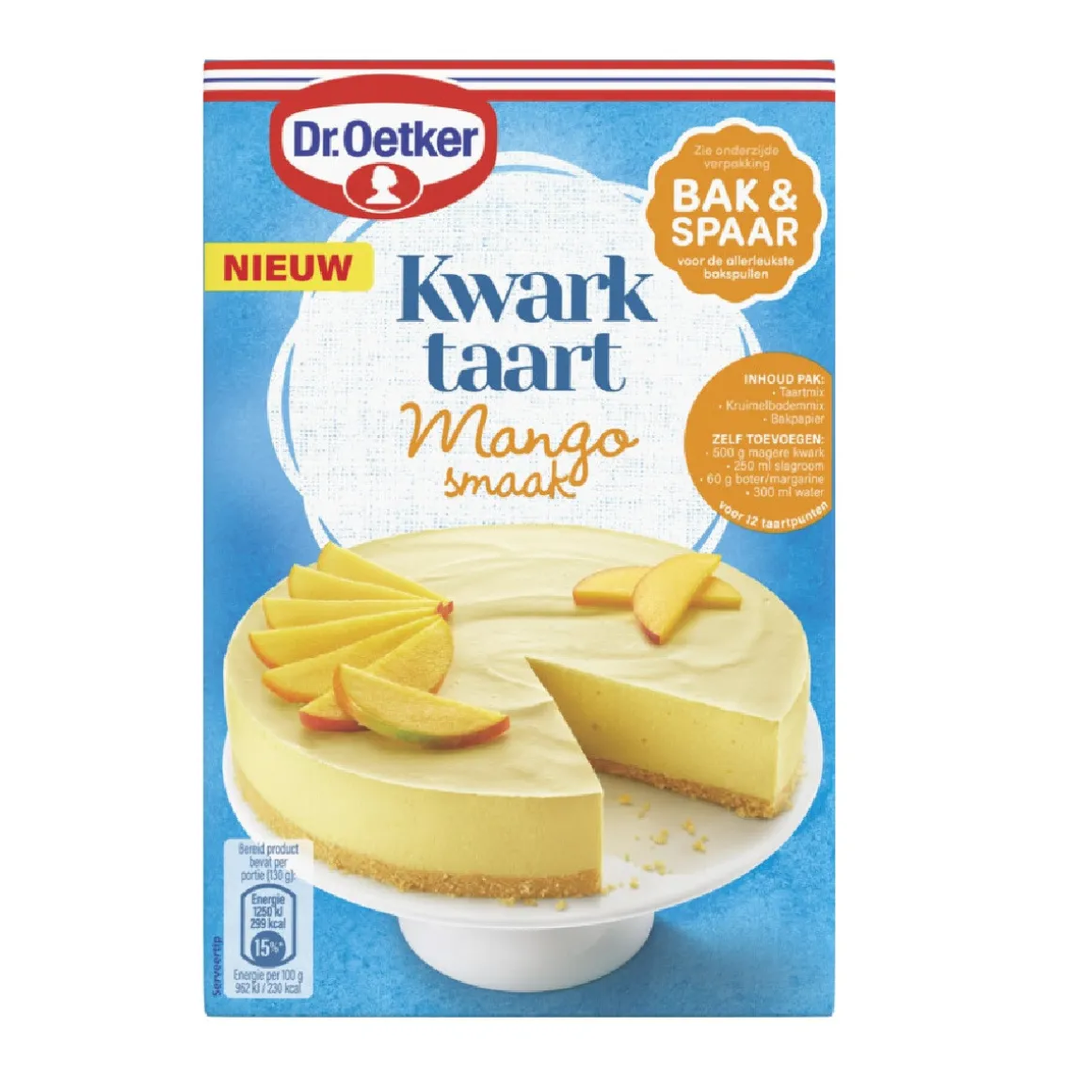 Dr. Oetker Kwarktaart Mango Mix 440g