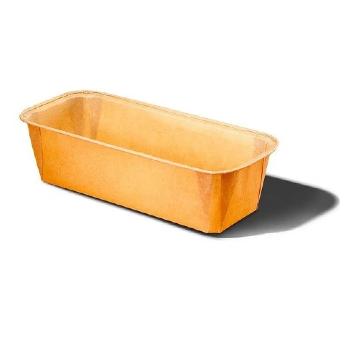 Ecopack bakschaal 15,8x5,5x5,2cm Naturel (per stuk)**