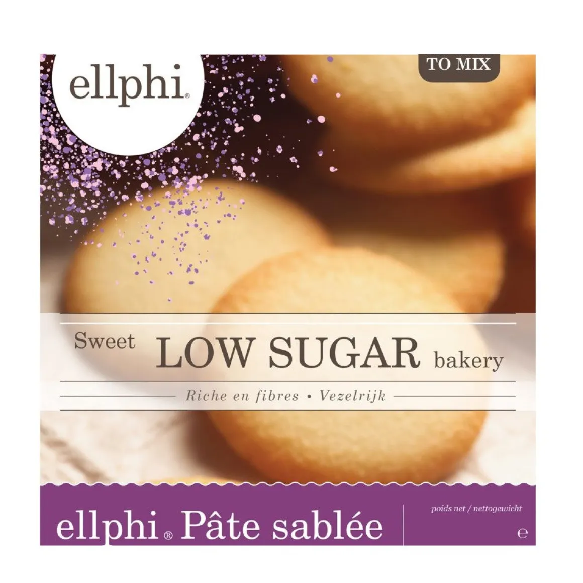 Ellphi Koekjes-mix (Zanddeeg) Suikervrij 500g