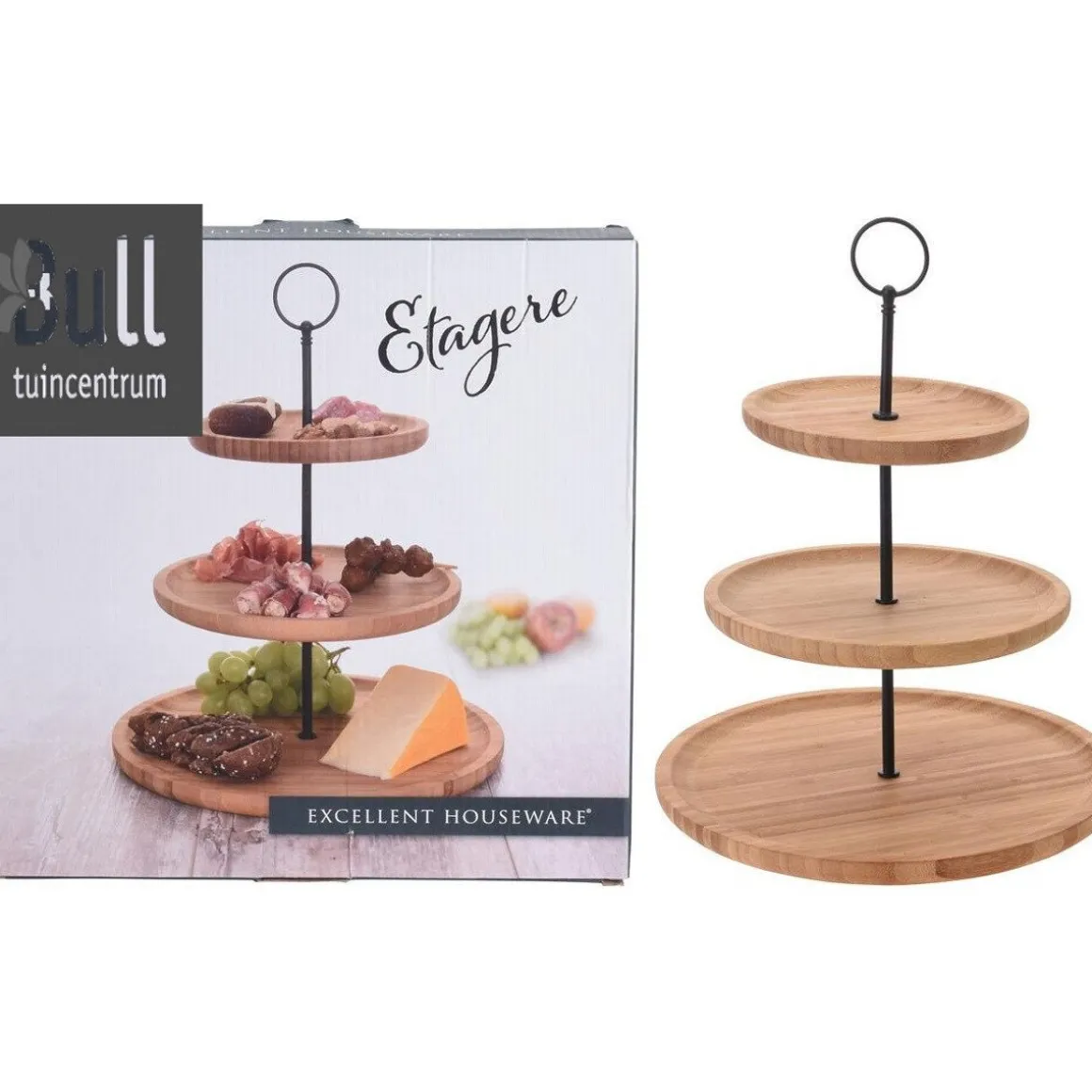 Etagere Bamboe 3-Laags