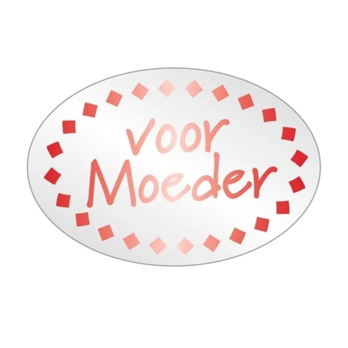 Etiket 'Voor Moeder' 500 stuks**