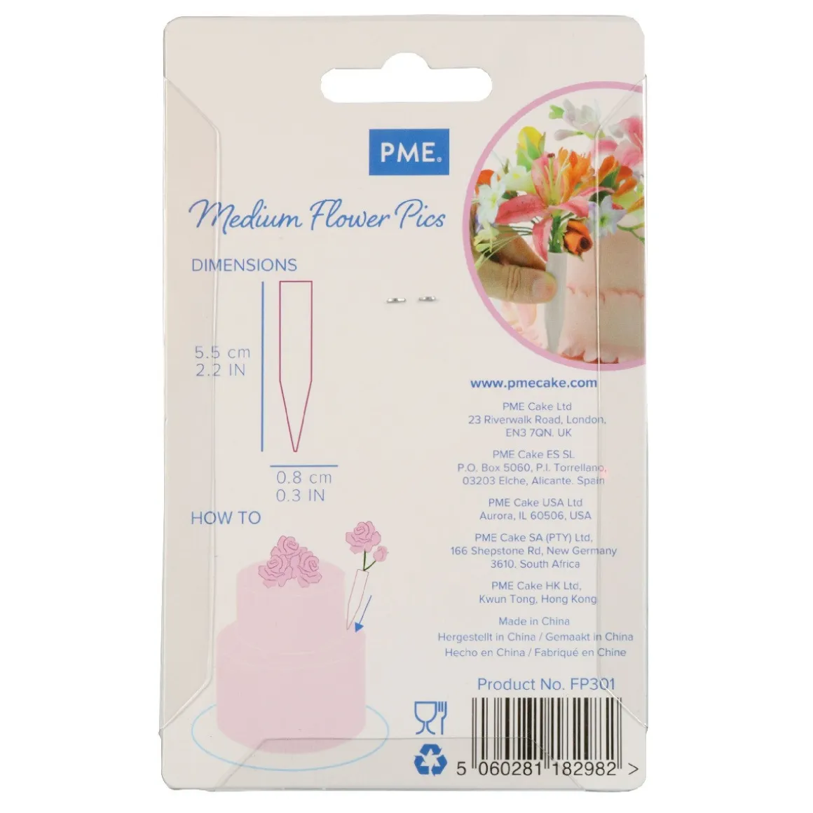 Flower Pics PME Medium 12 stuks