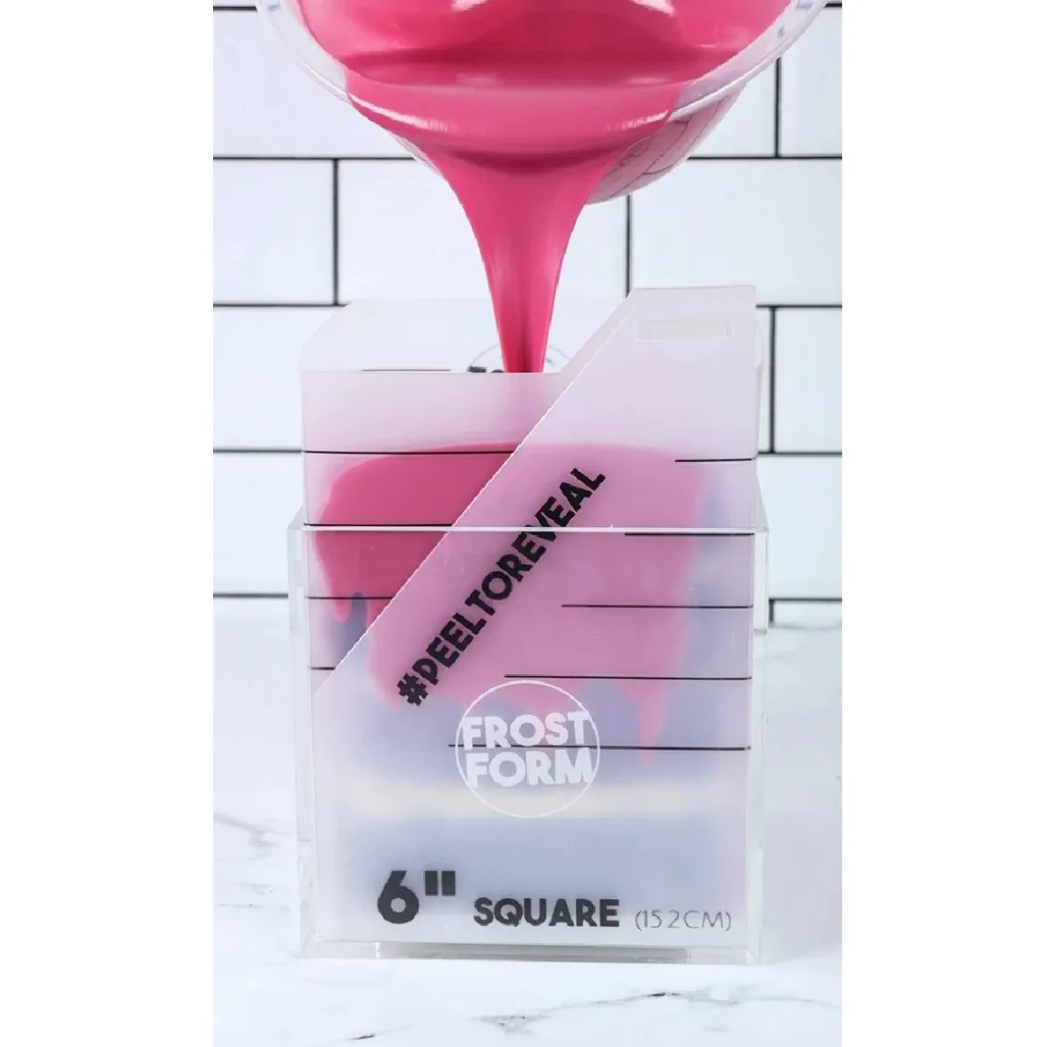 Frost Form Taart Coating Kit Vierkant 15cm