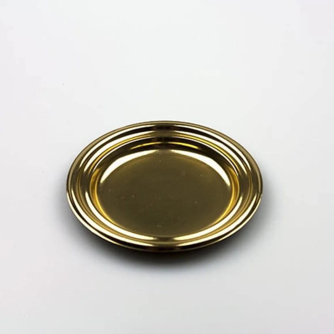 Gebaksschoteltje kunststof Rond Goud Ø86mm