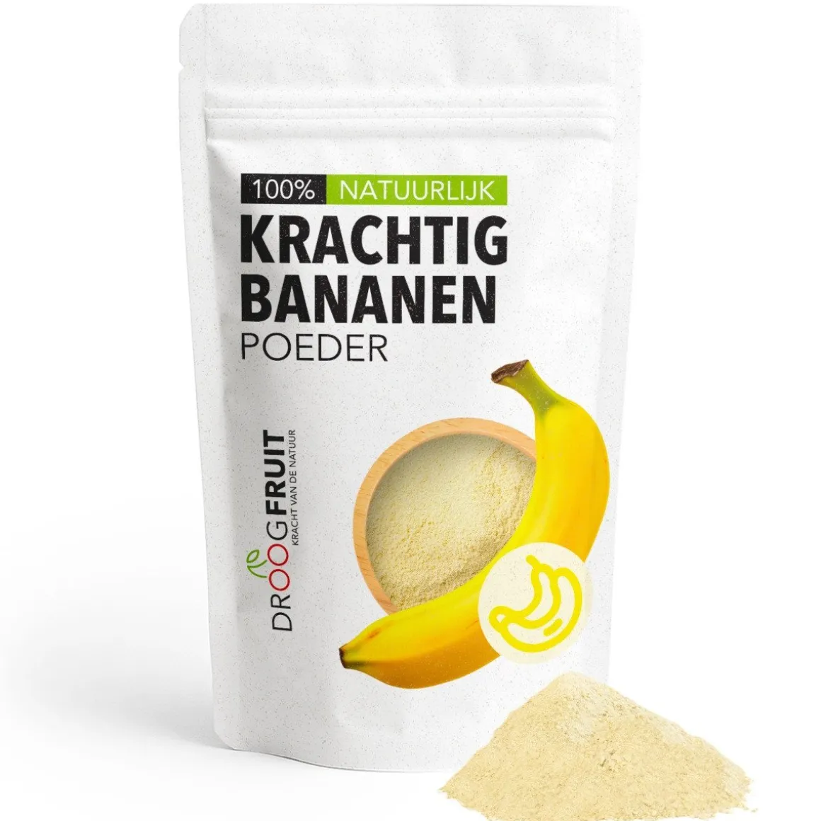 Gevriesdroogd Bananen Poeder Krachtig 80g