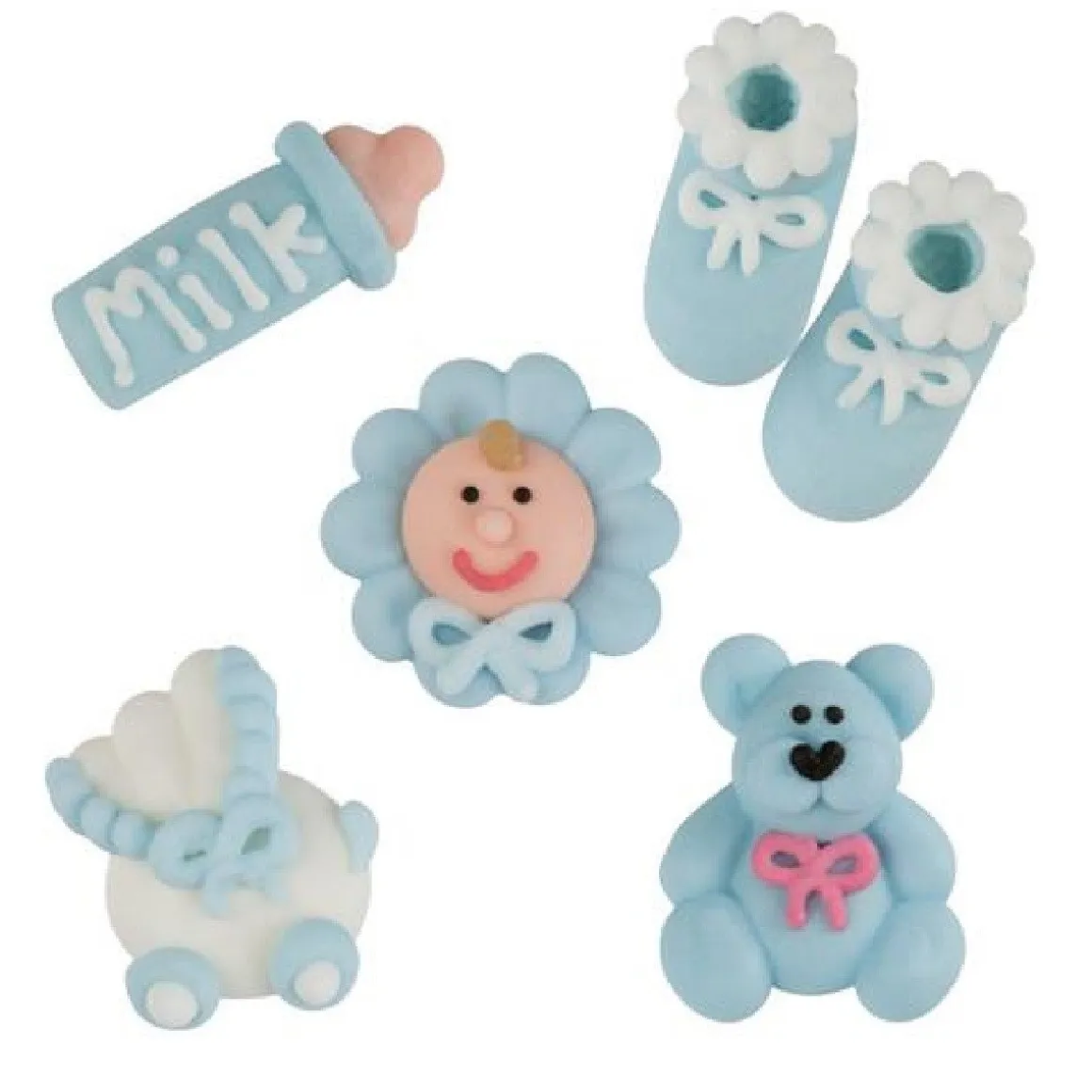 Günthart Suikerdecoratie Baby Blauw 96st.
