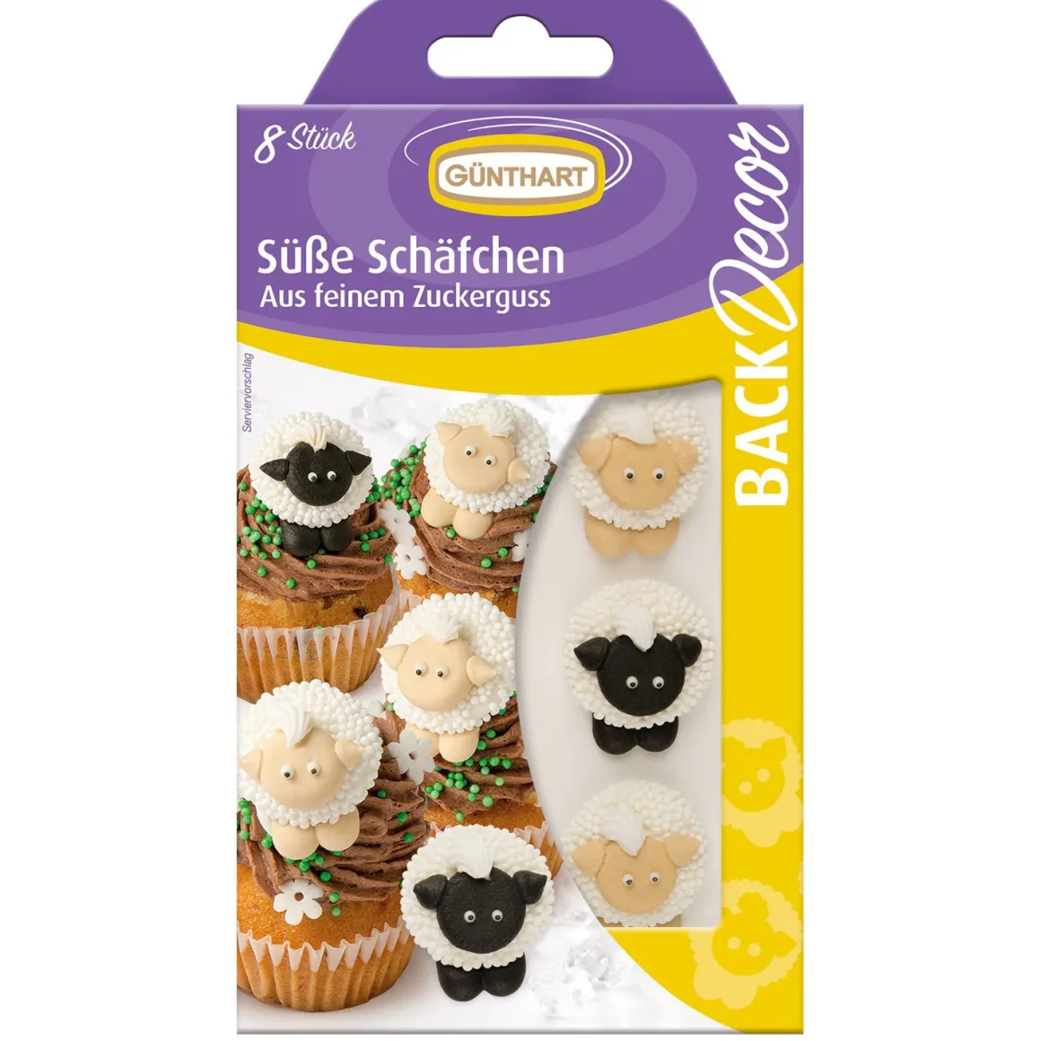 Günthart Suikerdecoratie Schapen 8st.