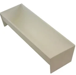 Gootvorm Wit Halfrond 28x8,5x6,5 cm